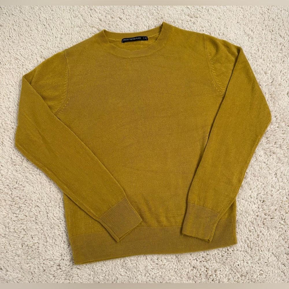 PROJECT BETTER PLACE Women's Cashmere Feel Lightweight Long Sleeve Pull Over M